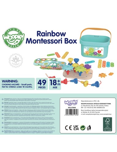 WOOPIE GREEN 12w1 Motoryczny BOX Montessori FSC - Konstrukcja