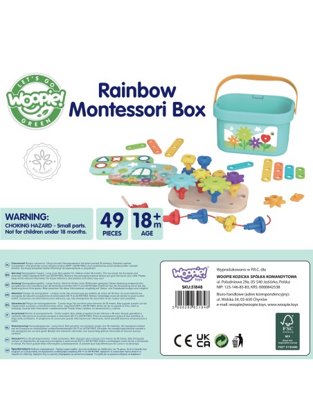 WOOPIE GREEN 12-in-1 Motoryk-BOX Montessori FSC – Konstruktion