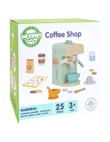WOOPIE GREEN Coffee Maker 25 pcs - Wooden Barista Confectionery