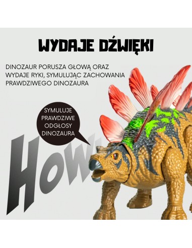 WOOPIE dinozauras RC stegosaurus - nuotoliniu būdu valdomas robotas