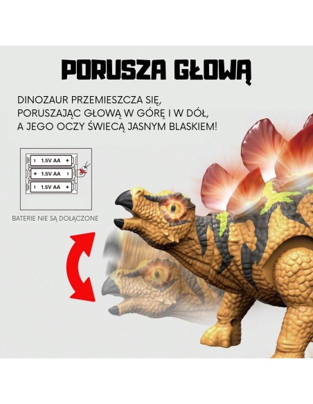 WOOPIE dinozauras RC stegosaurus - nuotoliniu būdu valdomas robotas