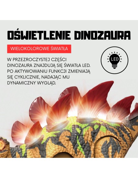 WOOPIE dinozauras RC stegosaurus - nuotoliniu būdu valdomas robotas