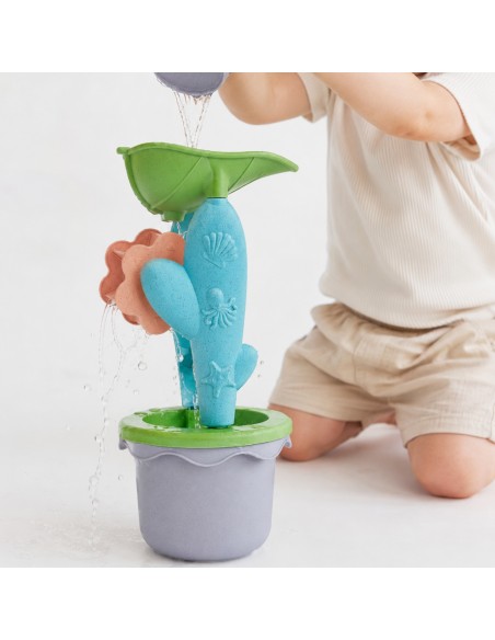 WOOPIE GREEN 4-Piece Set with Bucket and Reel Organic