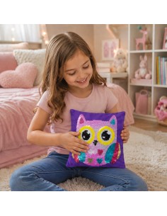 WOOPIE ART&FUN Zestaw Kreatywny Poduszka do Ozdobienia Sowa 2
