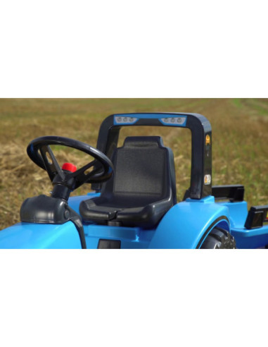 FALK Traktor Landini na pedały z przyczepą Niebieski