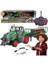WOOPIE RC Tractor with Trailer 1:24 - Remote Controlled Car