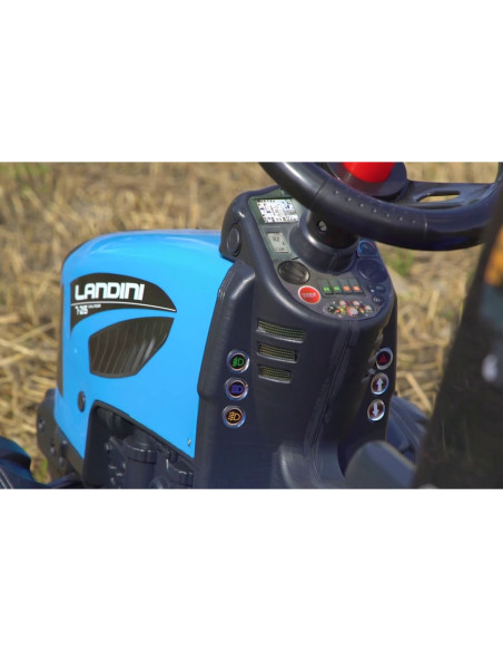 FALK Traktor Landini na pedały z przyczepą Niebieski