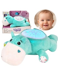 WOOPIE BABY Przytulanka Projektor 2w1 Hipopotam - Usypiacz