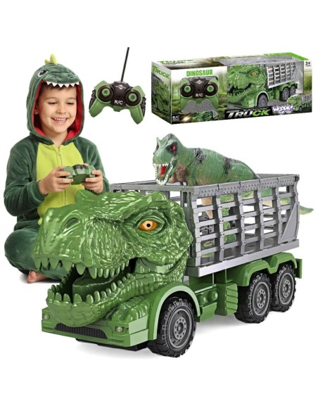 Samochód Zdalnie Sterowany RC Dinozaur Zielony + Figurka WOOPIE