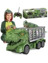 Remote Controlled RC Car Dinosaur Green + WOOPIE Figure