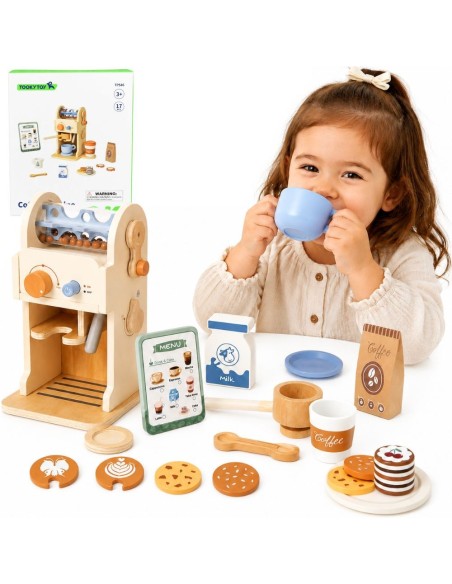 Medinis kavos aparatas Barista – TOOKY TOY priedai žaidimui namuose!