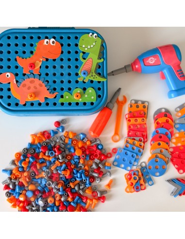 DIY Dinosaur Screws Building Blocks Set | Woopie