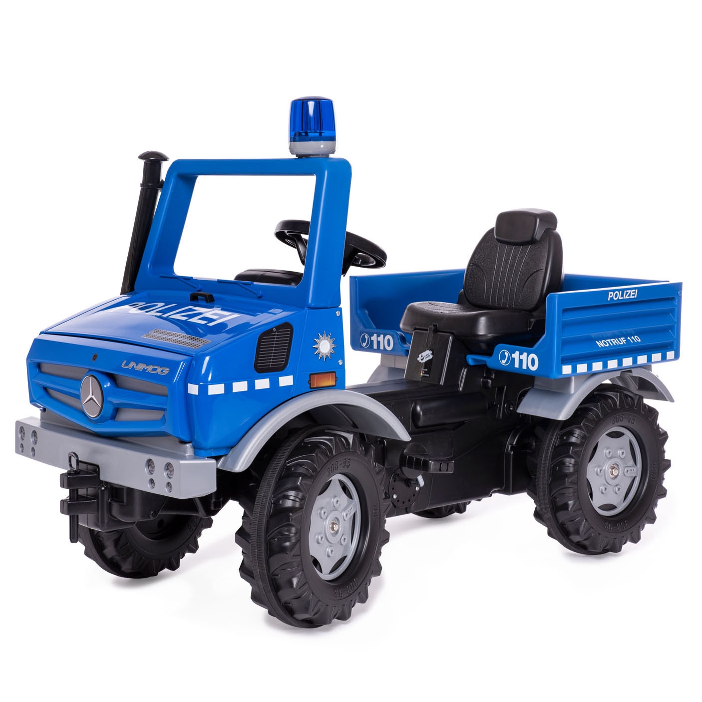 Rolliunimog mercedes-benz policja - ciężarówka samochód na pedały