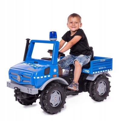 Rolliunimog mercedes-benz policja - ciężarówka samochód na pedały