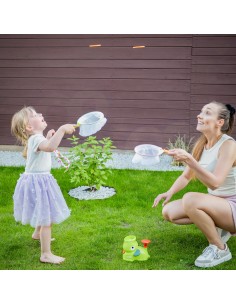 WOOPIE Gra Zręcznościowa Złap Frisbee Wyrzutnia Dysków 2