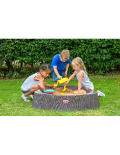 Little Tikes Duża Piaskownica Pień Drewna Basen z Pokrywą 2