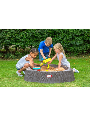 Little Tikes Duża Piaskownica Pień Drewna Basen z Pokrywą