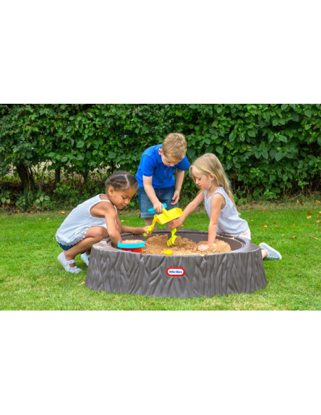 Little Tikes Duża Piaskownica Pień Drewna Basen z Pokrywą
