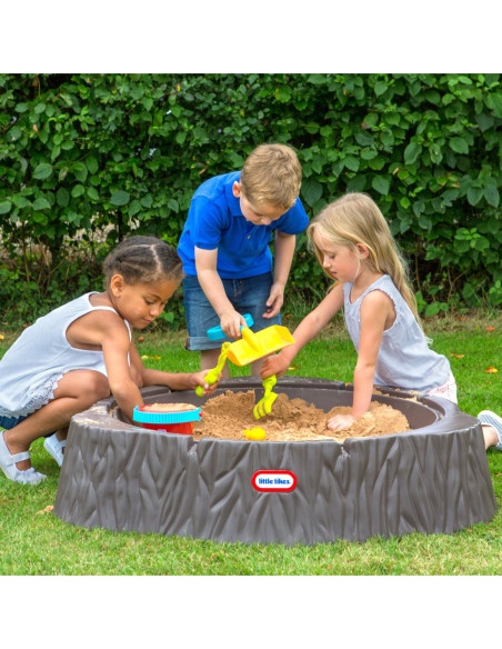 Little Tikes Duża Piaskownica Pień Drewna Basen z Pokrywą