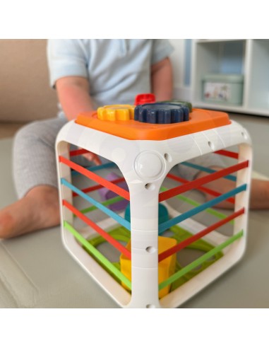 Pädagogischer sensorischer Würfel 4in1 Montessori – WOOPIE Baby
