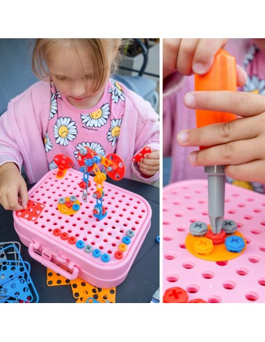 Konstrukcinės 3D kaladėlės Vienaragis su suktuvu Woopie