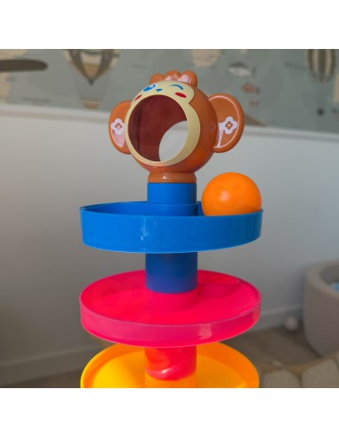 WOOPIE BABY Kulodrom Tor Kulkowy Spirala + 3 Kulki - Zabawka dla Dzieci