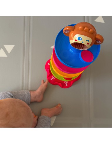 WOOPIE BABY Kulodrom Tor Kulkowy Spirala + 3 Kulki - Zabawka dla Dzieci