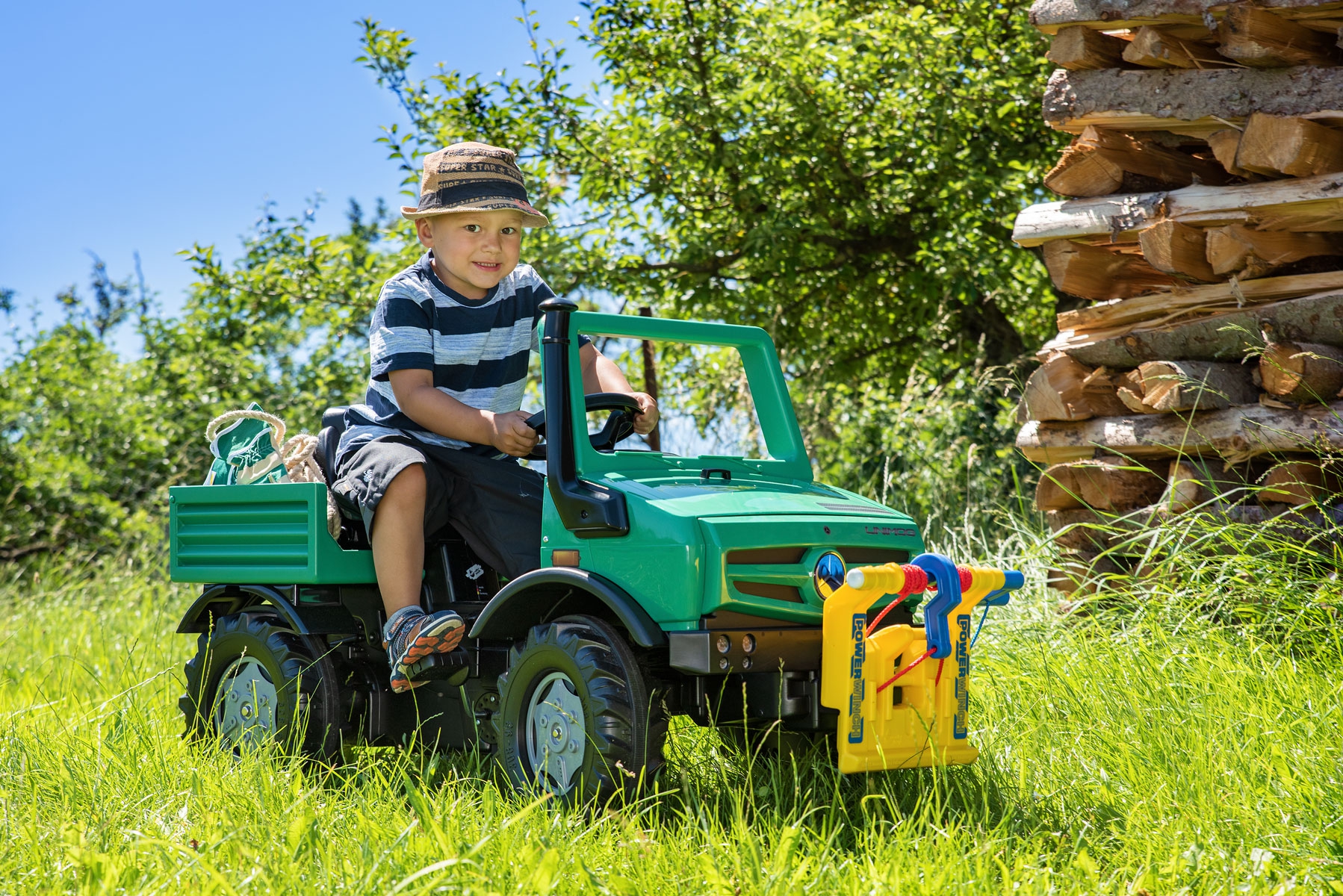 Rollyunimog forst mercedes-benz wyciągarka - ciężarówka samochód na pedały