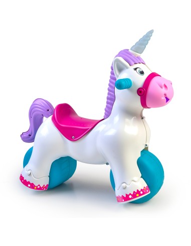 FEBER Interaktives Schaukel-Einhorn 2in1 – Laufroller für Kinder