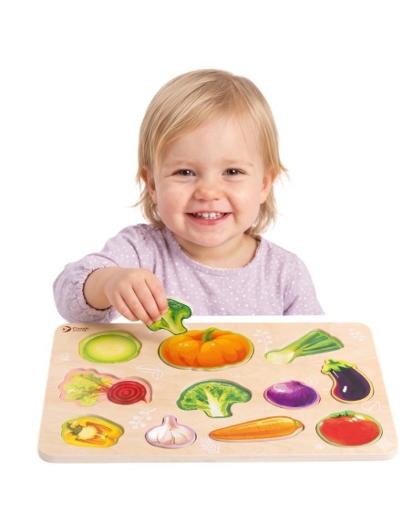 Wooden Montessori Vegetable Puzzle CLASSIC WORLD – Fun and Learning