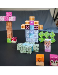Woopie Magnetbausteine 48-tlg. | Montessori-Puzzle 3D 2