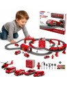 WOOPIE 92-piece Electric Train - Car Track with Helicopter