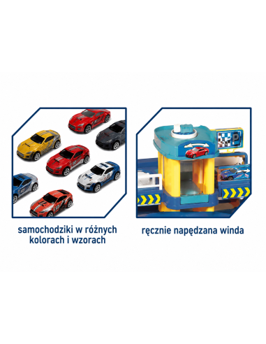 Multi-storey car park - Manual lift and cars