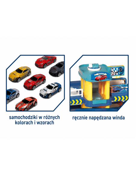 Multi-storey car park - Manual lift and cars