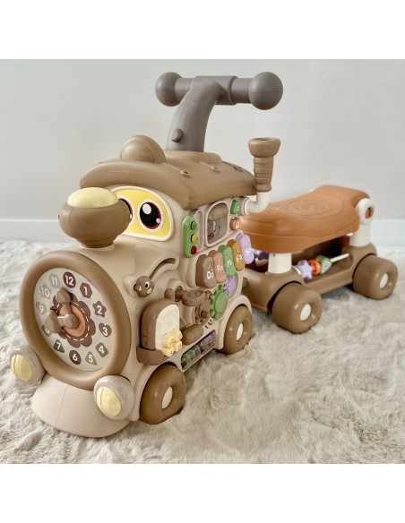 WOOPIE Interactive 3-in-1 Train Ride-on Educational Pusher for Children