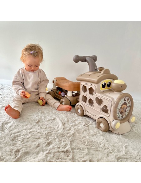 WOOPIE Interactive 3-in-1 Train Ride-on Educational Pusher for Children