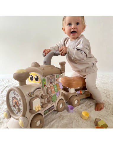 WOOPIE Interactive 3-in-1 Train Ride-on Educational Pusher for Children