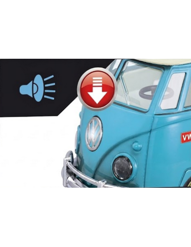 Klassischer Surfbus Van Rot 1:14 TOY STAR – Licht und Sound
