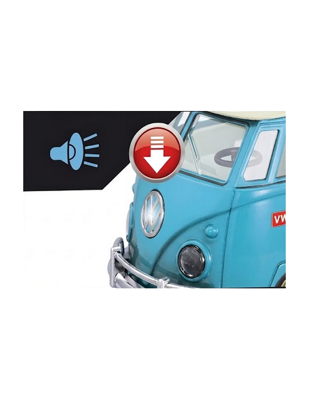 Klassischer Surfbus Van Rot 1:14 TOY STAR – Licht und Sound