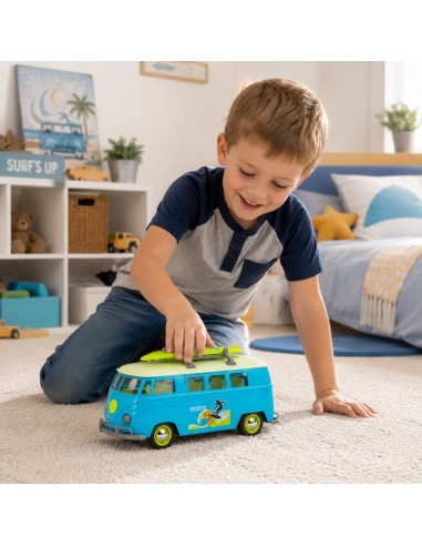 Klassischer Surfbus Van Rot 1:14 TOY STAR – Licht und Sound
