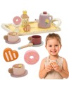 Wooden Tea and Dessert Set CLASSIC WORLD 14 pcs.