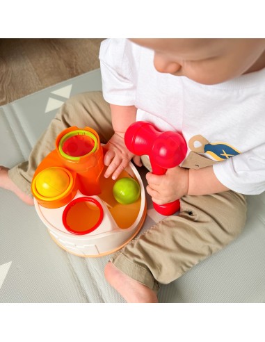 WOOPIE Punch Lock with Balls and Hammer 12m+