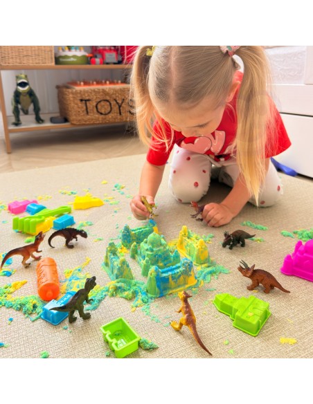 WOOPIE Kinetischer Sand Set Burgen – Koffer-Organizer