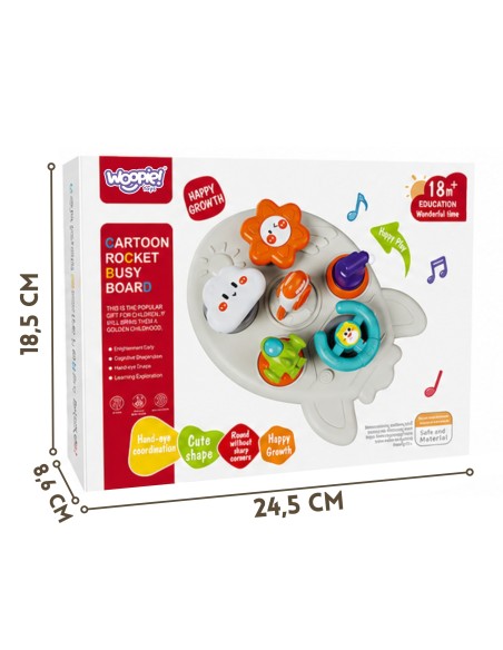 Woopie Activity Rocket Toy - Educational Board