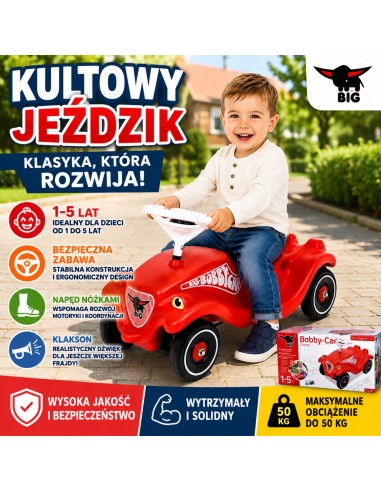 Stūmukas-atstūmiklis Bobby Car Classic - saugus žaidimas vaikams