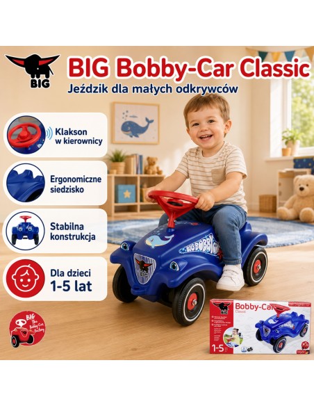 Bobby Car with Dolphin - Classic and Safe for Children