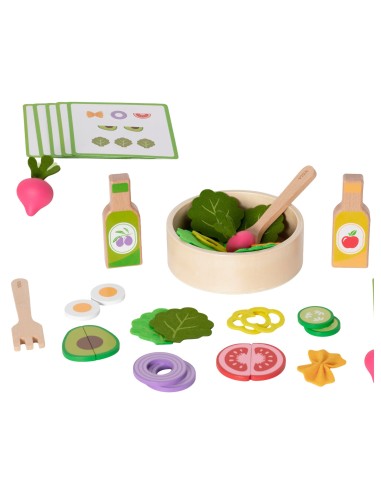 VIGA Salad Wooden Culinary Set 35 pcs 18m+