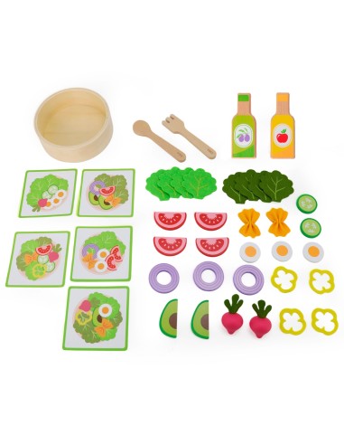 VIGA Salad Wooden Culinary Set 35 pcs 18m+