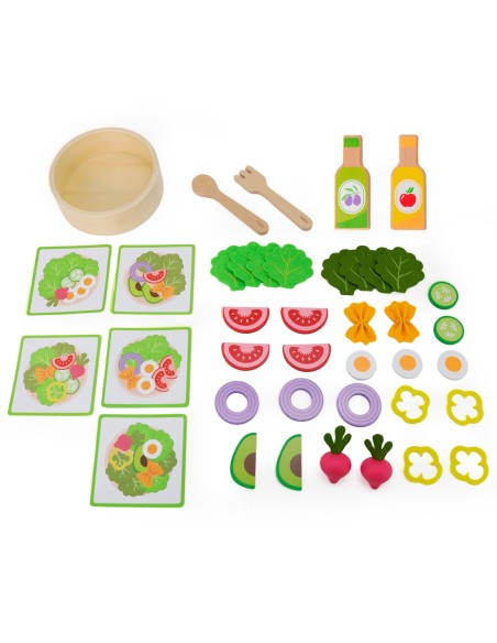 VIGA Salad Wooden Culinary Set 35 pcs 18m+
