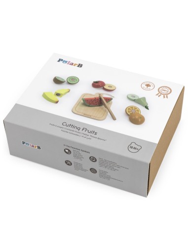 PolarB Wooden Fruit Cutters with Velcro Set 18m+